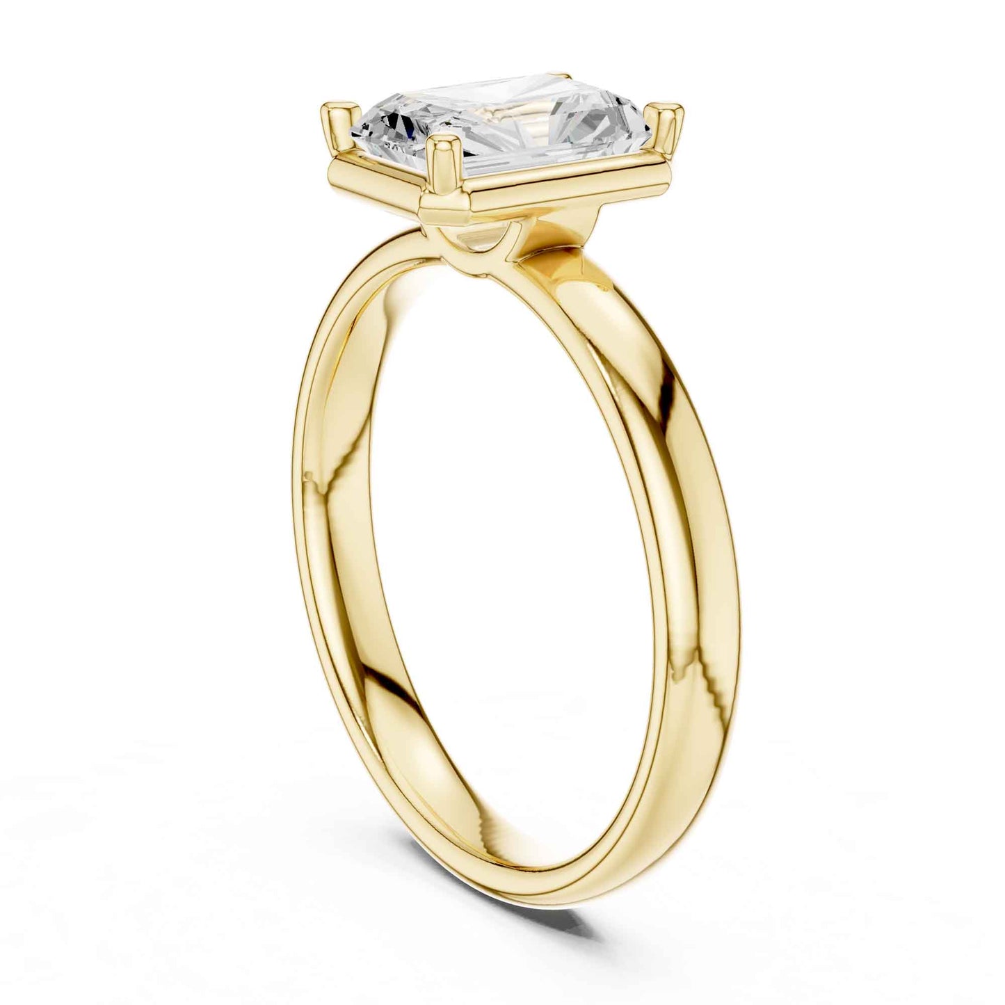 1.5 Carat Radiant Cut Diamond Solitaire Engagement Ring