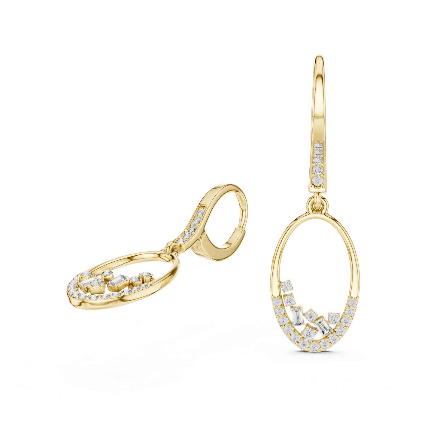 Celeste Multi-Shape Lab Grown Diamond Drop & Dangle Earrings