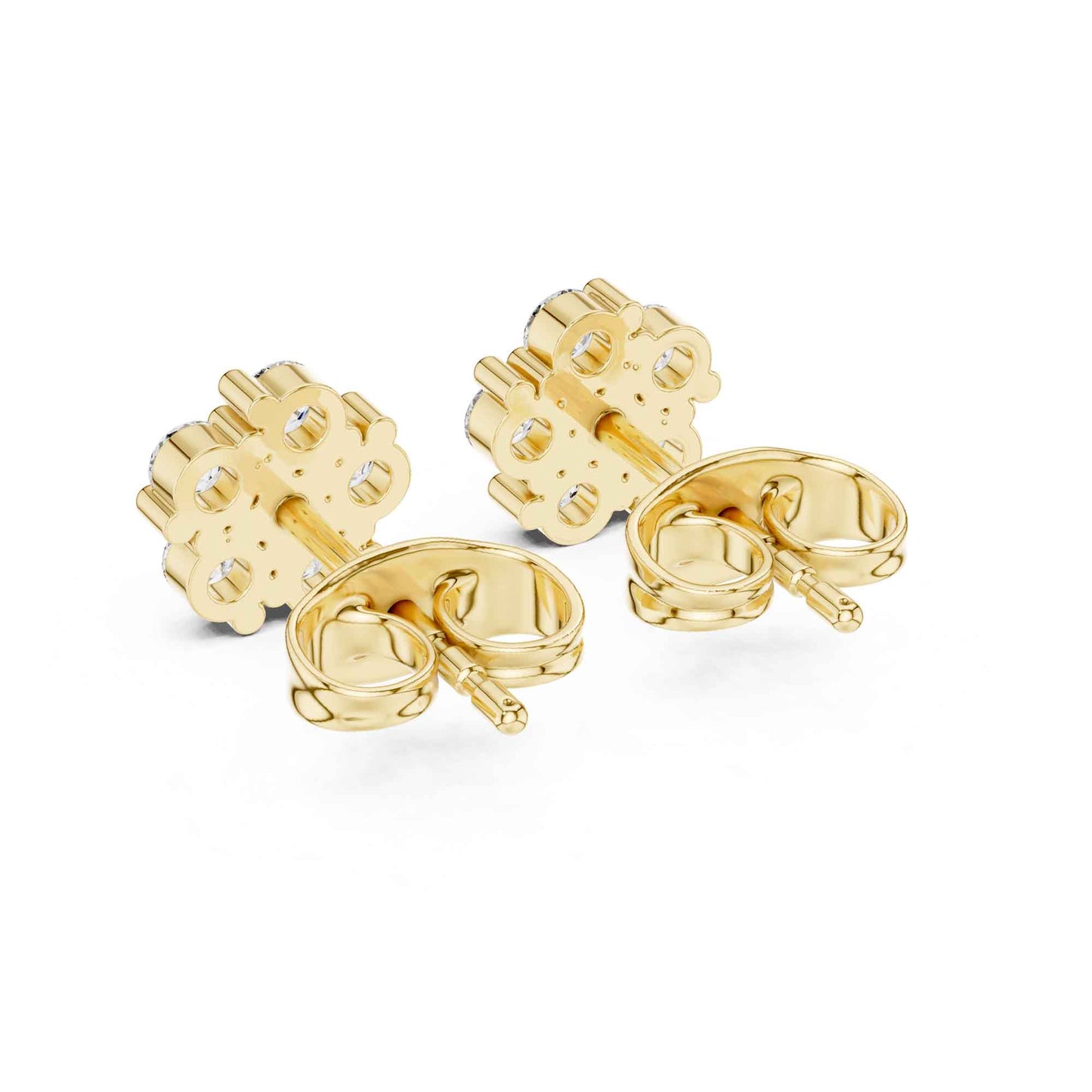Royal Clover Lab Grown Diamond Stud Earrings