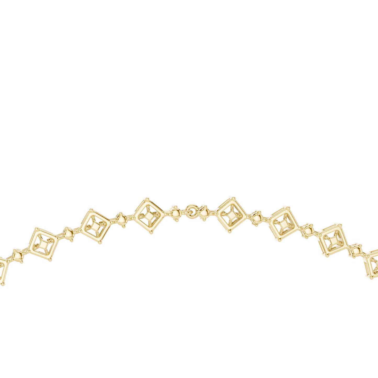 Multi-Shape Lab Grown Diamond Statement Necklace