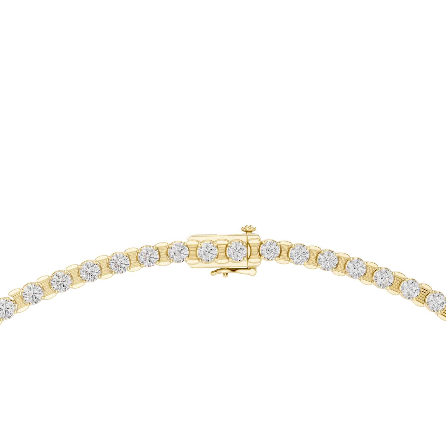 Classic Round Cut Lab Grown Diamond Tennis Necklace