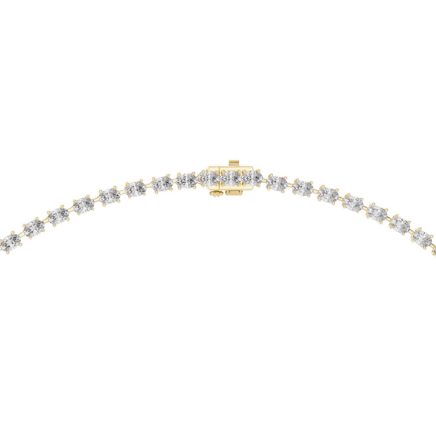 Celestia Oval Drop Lab Grown Diamond Necklace