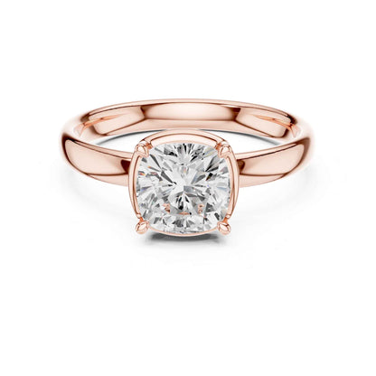 1.5 Carat Cushion Cut Diamond Engagement Ring with Classic Four-Prong