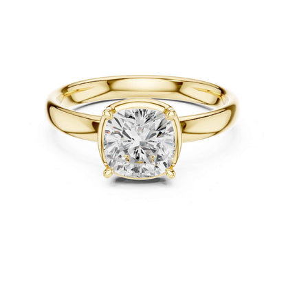 1.5 Carat Cushion Cut Diamond Engagement Ring with Classic Four-Prong