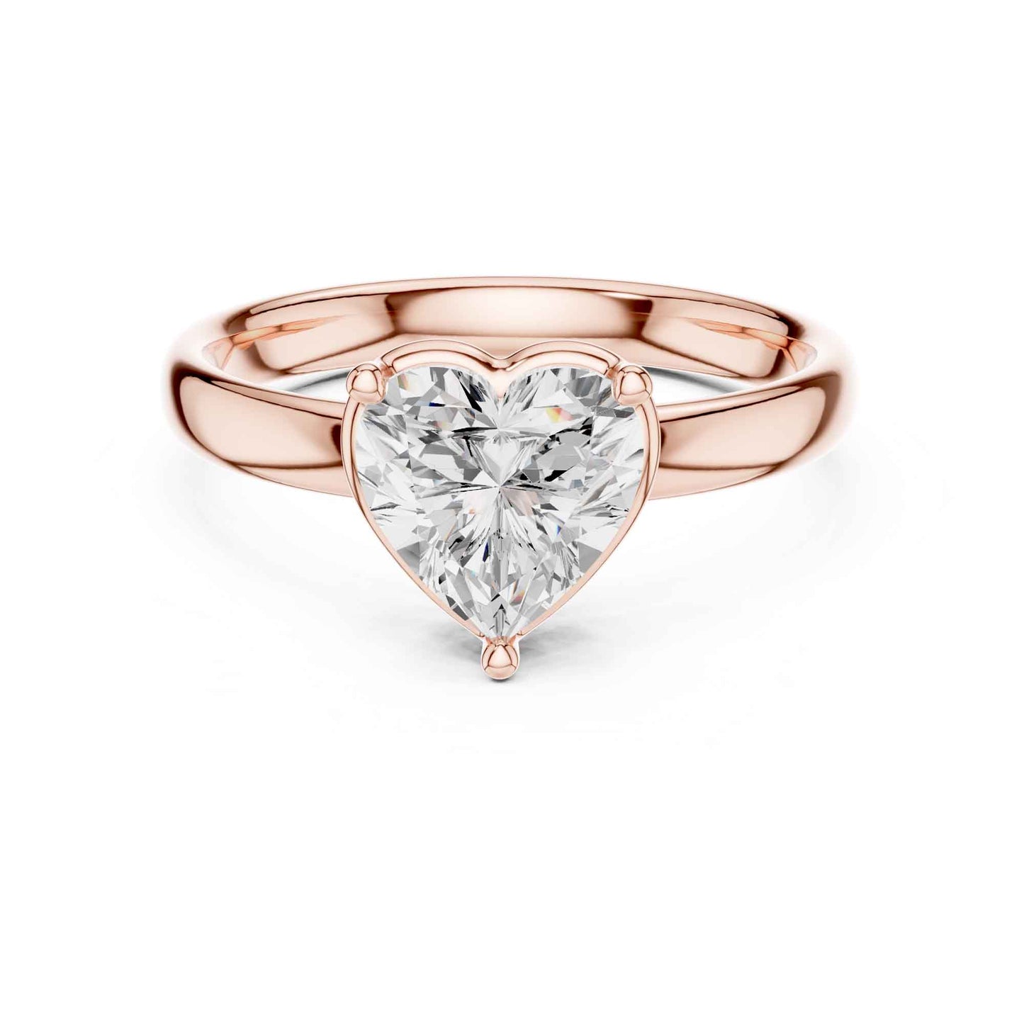 1.5 Carat Heart-Shaped Solitaire Diamond Ring