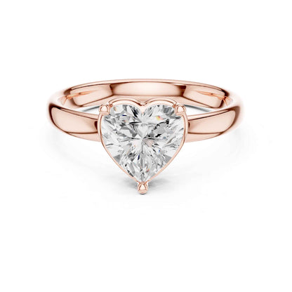 1.5 Carat Heart-Shaped Solitaire Diamond Ring