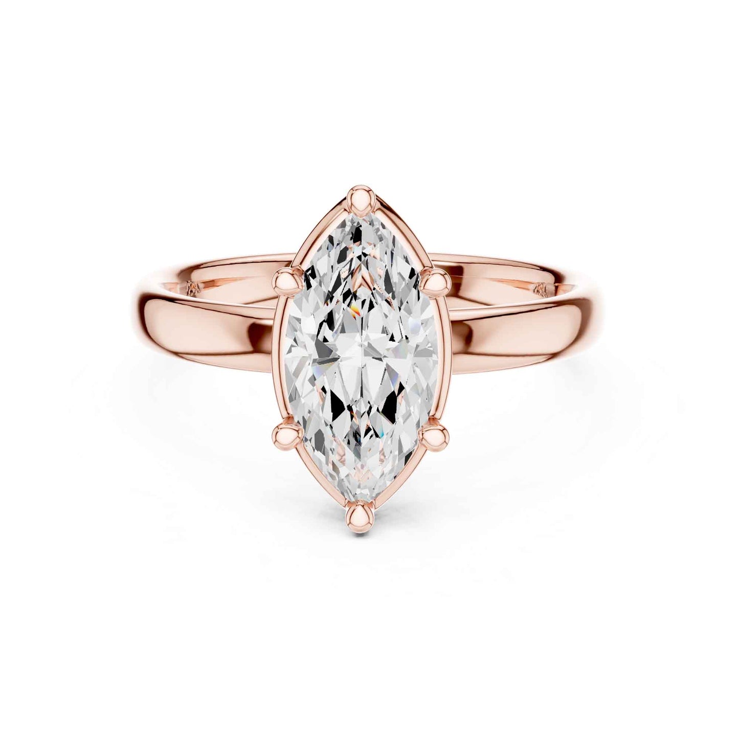 1.5 Carat Marquise Cut Solitaire Diamond Engagement Ring