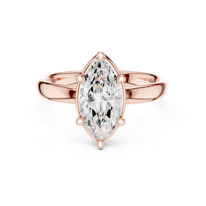 1.5 Carat Marquise Cut Solitaire Diamond Engagement Ring