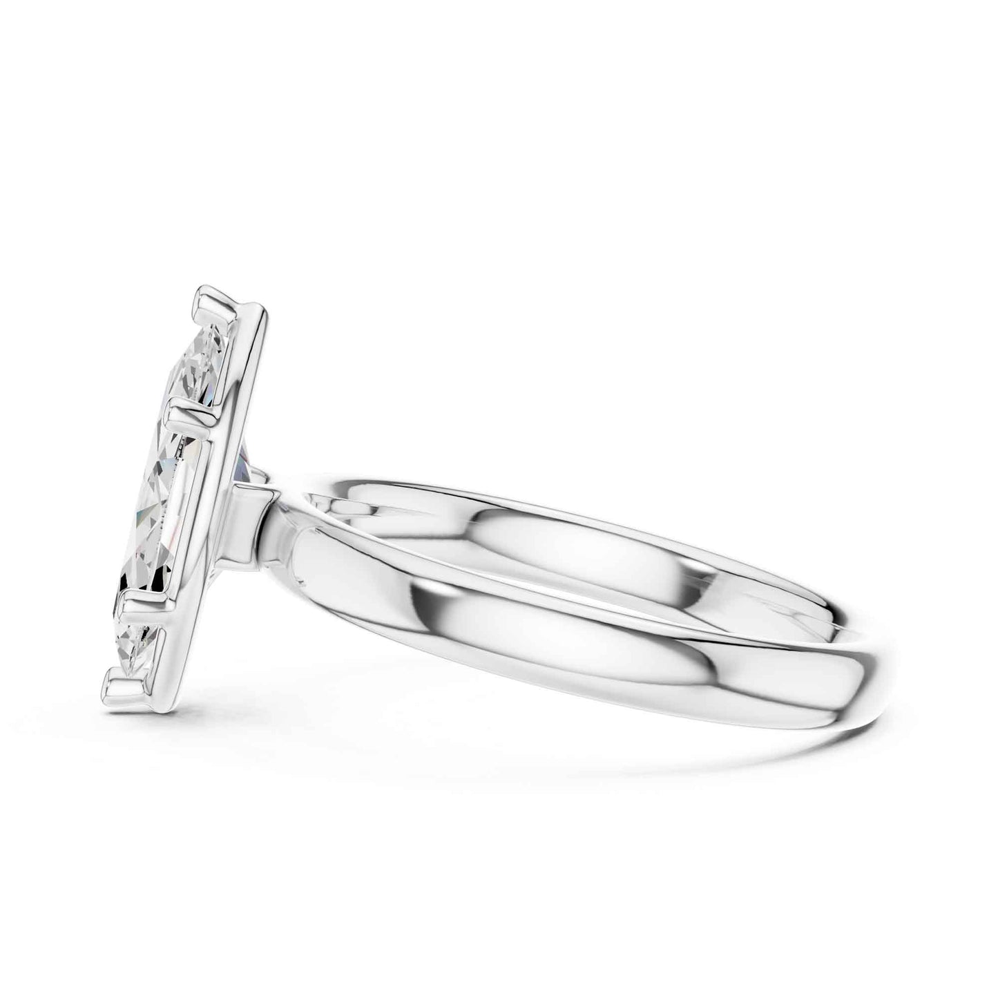 1.5 Carat Marquise Cut Solitaire Diamond Engagement Ring