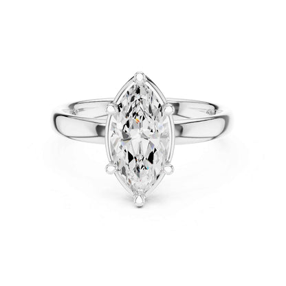 1.5 Carat Marquise Cut Solitaire Diamond Engagement Ring