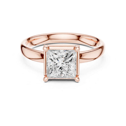 1.5 Carat Timeless Princess Cut Diamond Ring with Minimalist Band