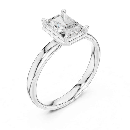 1.5 Carat Radiant Cut Diamond Solitaire Engagement Ring