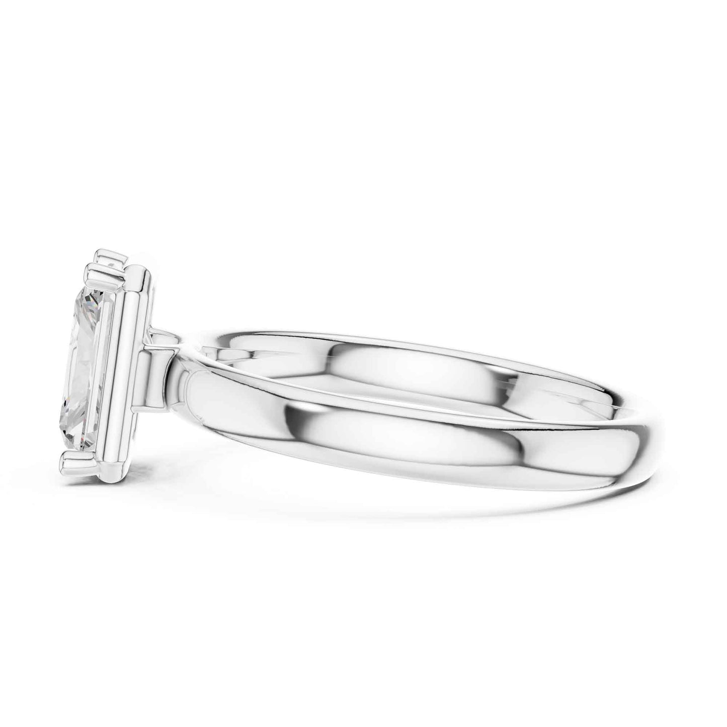 1.5 Carat Radiant Cut Diamond Solitaire Engagement Ring