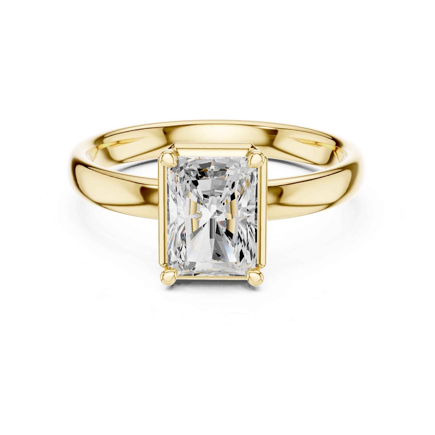 1.5 Carat Radiant Cut Diamond Solitaire Engagement Ring