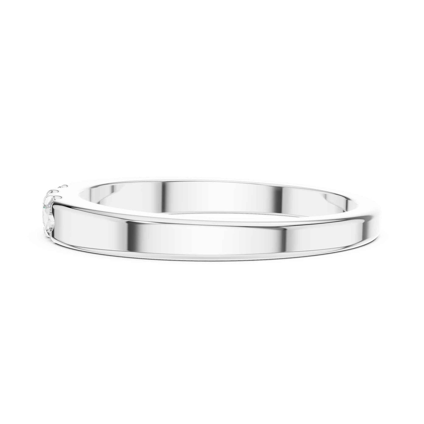 Premium Three Stone Lab Grown Diamond Band