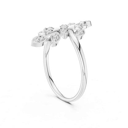 Signature Leaf Design Lab Grown Diamond Ring