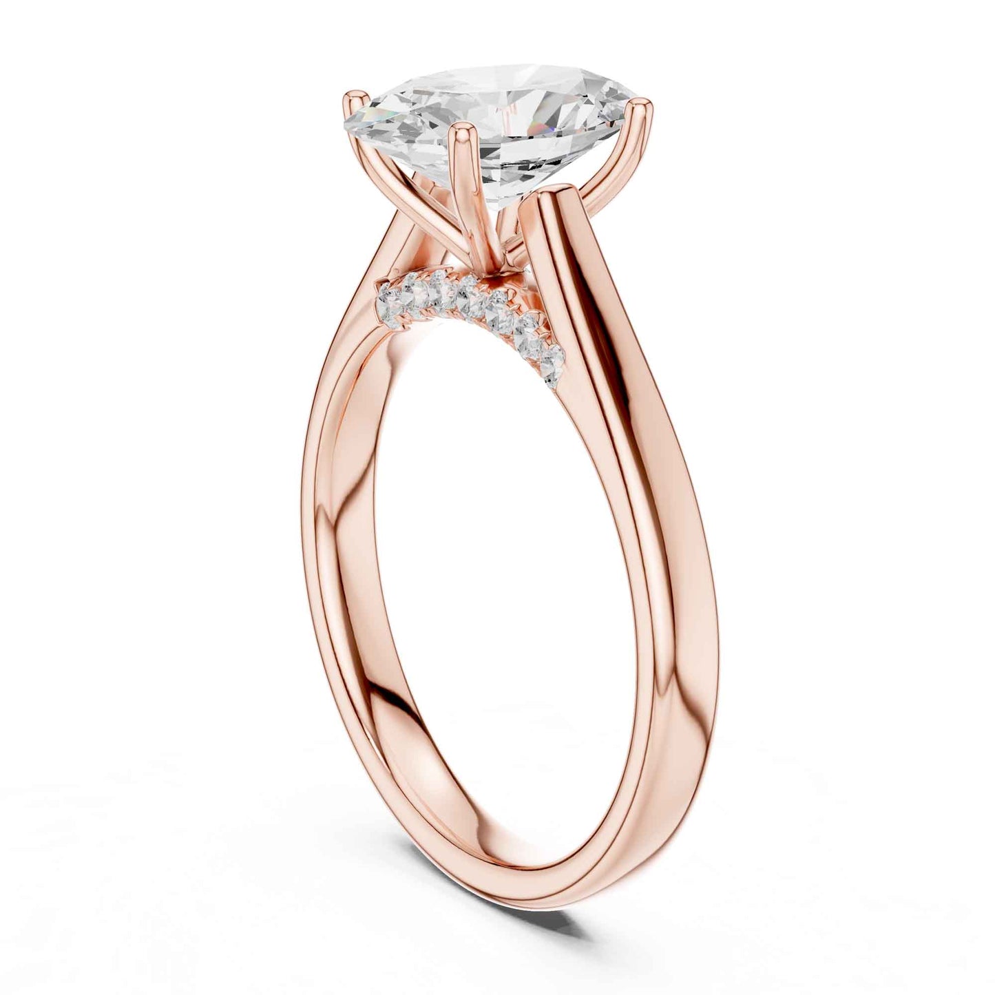 2 Carat Perfect Proposal Oval Cut Lab Diamond Solitaire Rin