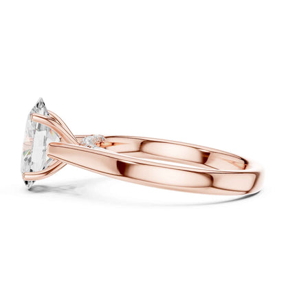 2 Carat Perfect Proposal Oval Cut Lab Diamond Solitaire Rin