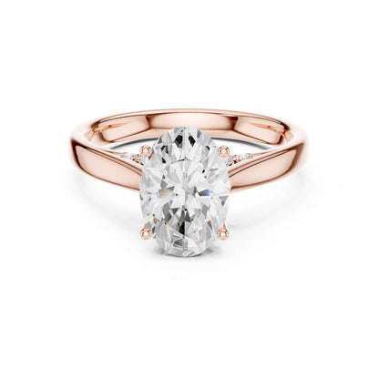 2 Carat Perfect Proposal Oval Cut Lab Diamond Solitaire Rin