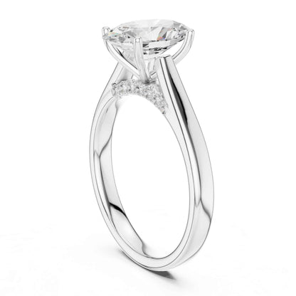 2 Carat Perfect Proposal Oval Cut Lab Diamond Solitaire Rin