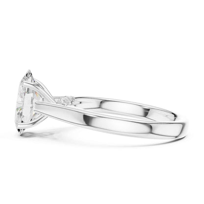 2 Carat Perfect Proposal Oval Cut Lab Diamond Solitaire Rin