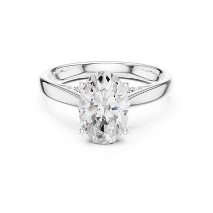 2 Carat Perfect Proposal Oval Cut Lab Diamond Solitaire Rin