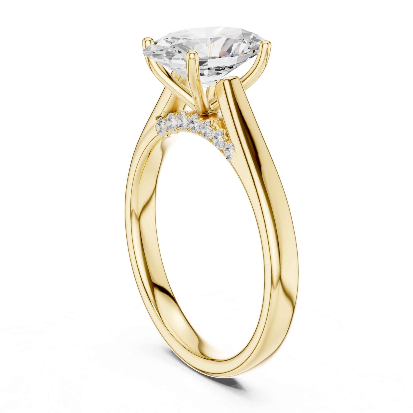 2 Carat Perfect Proposal Oval Cut Lab Diamond Solitaire Rin