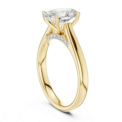 2 Carat Perfect Proposal Oval Cut Lab Diamond Solitaire Rin