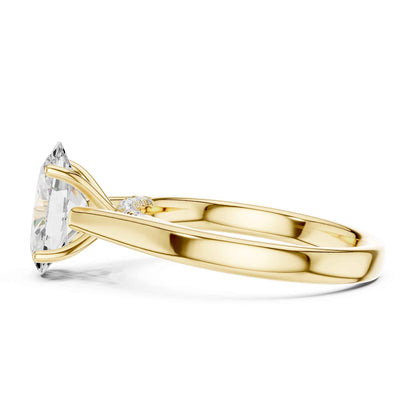 2 Carat Perfect Proposal Oval Cut Lab Diamond Solitaire Rin