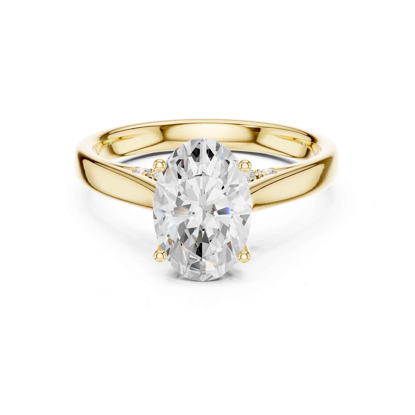 2 Carat Perfect Proposal Oval Cut Lab Diamond Solitaire Rin