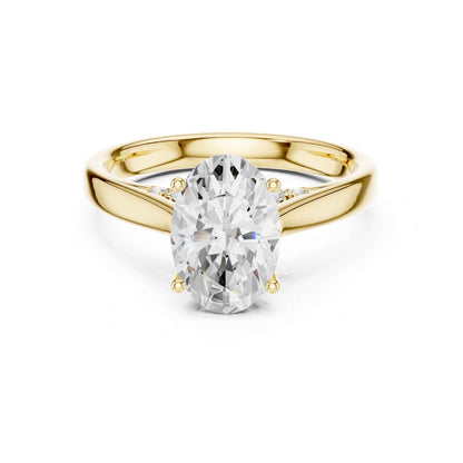 2 Carat Perfect Proposal Oval Cut Lab Diamond Solitaire Rin