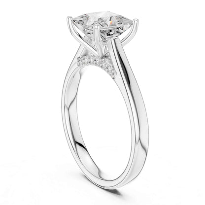 2 Carat Princess Cut Lab Grown Diamond Engagement Ring