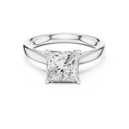 2 Carat Princess Cut Lab Grown Diamond Engagement Ring