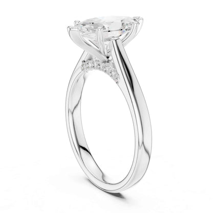 2 Carat Marquise Cut Lab Grown Diamond Engagement Ring