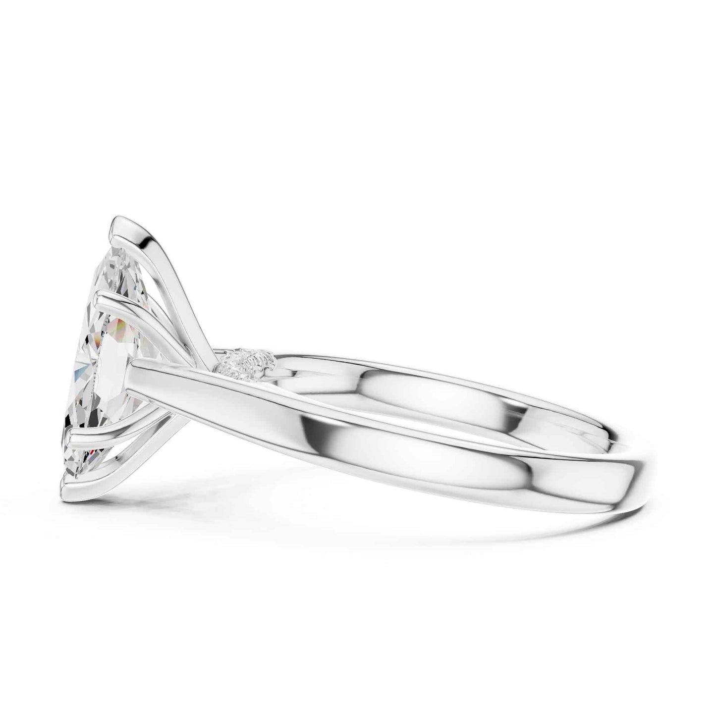 2 Carat Marquise Cut Lab Grown Diamond Engagement Ring