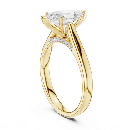 2 Carat Marquise Cut Lab Grown Diamond Engagement Ring