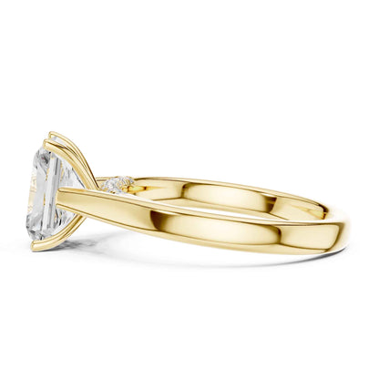 2 Carat Radiant Cut Lab Grown Diamond Engagement Ring