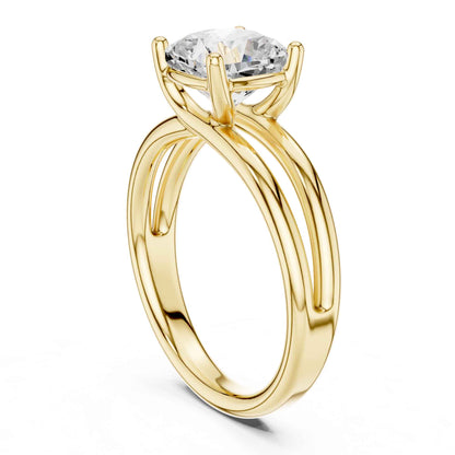 2 Carat Cushion Cut Diamond Solitaire Engagement Ring