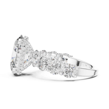 5 Carat Oval Cut Diamond Engagement Ring