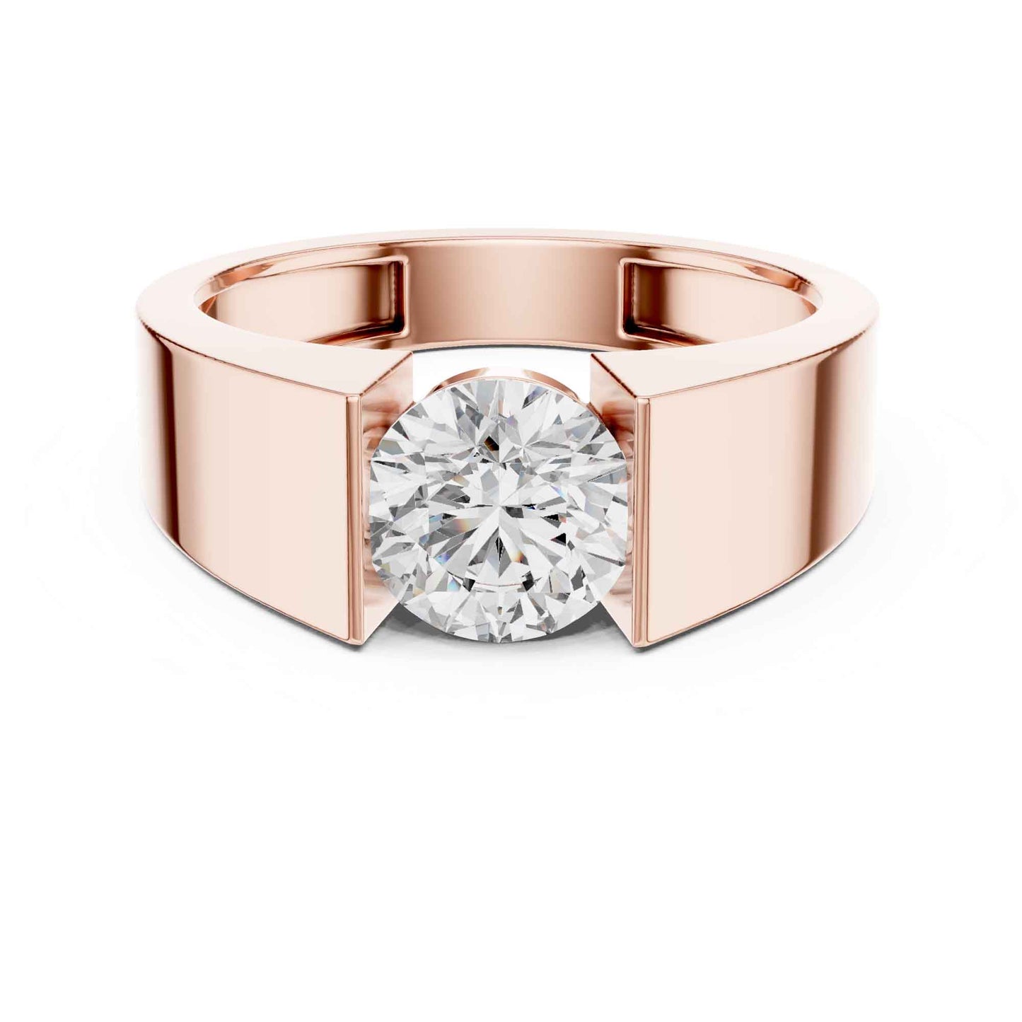 1.5 Carat Bold Round-Cut Diamond Statement Ring
