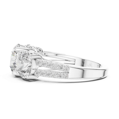 2 Carat Round Brilliant Three-Stone Diamond Ring