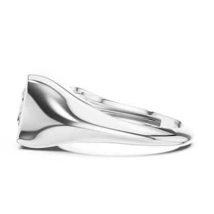 2 Carat Princess Cut Lab Grown Diamond Bezel Set Statement Ring