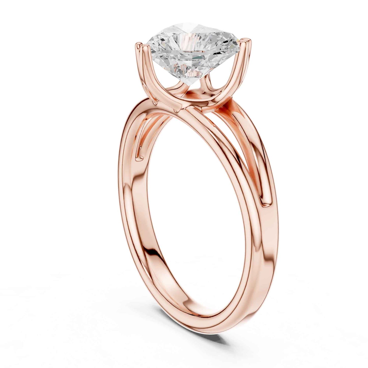 2 Carat heart-shaped diamond engagement ring
