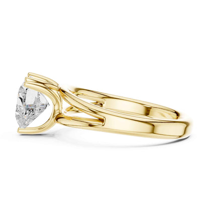 2 Carat heart-shaped diamond engagement ring