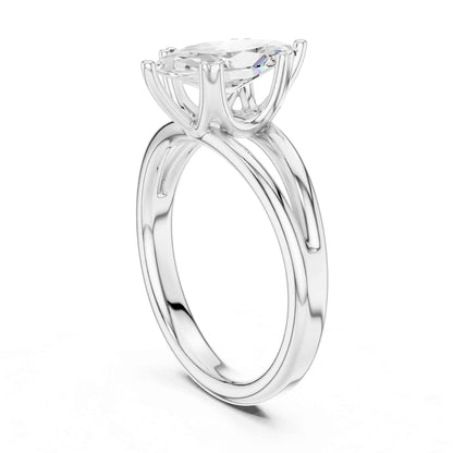2 Carat marquise-cut diamond engagement ring