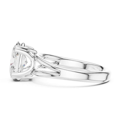 2 Carat oval-cut diamond engagement ring