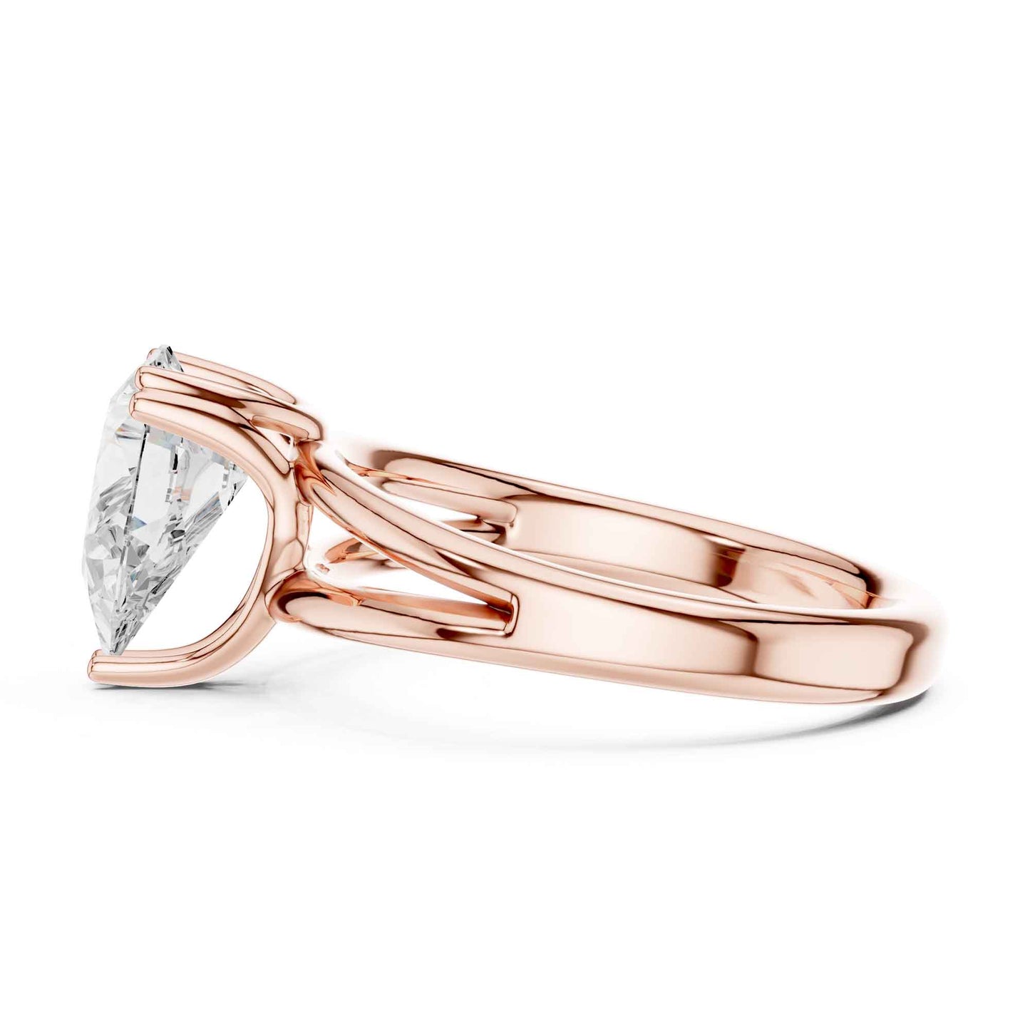 2 Carat pear-cut diamond engagement ring