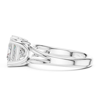 2 Carat princess cut diamond engagement ring