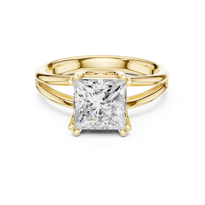 2 Carat princess cut diamond engagement ring