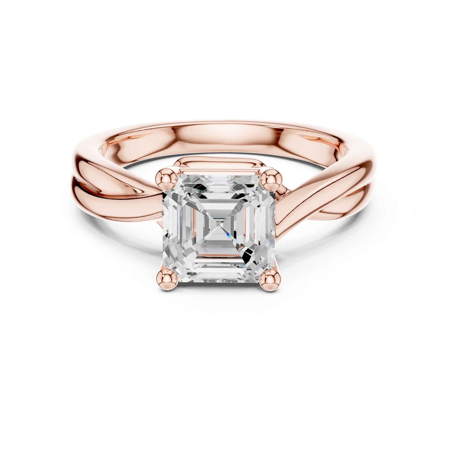 2 Carat Traditional Four-Prong Solitaire Mounting for Center Stone